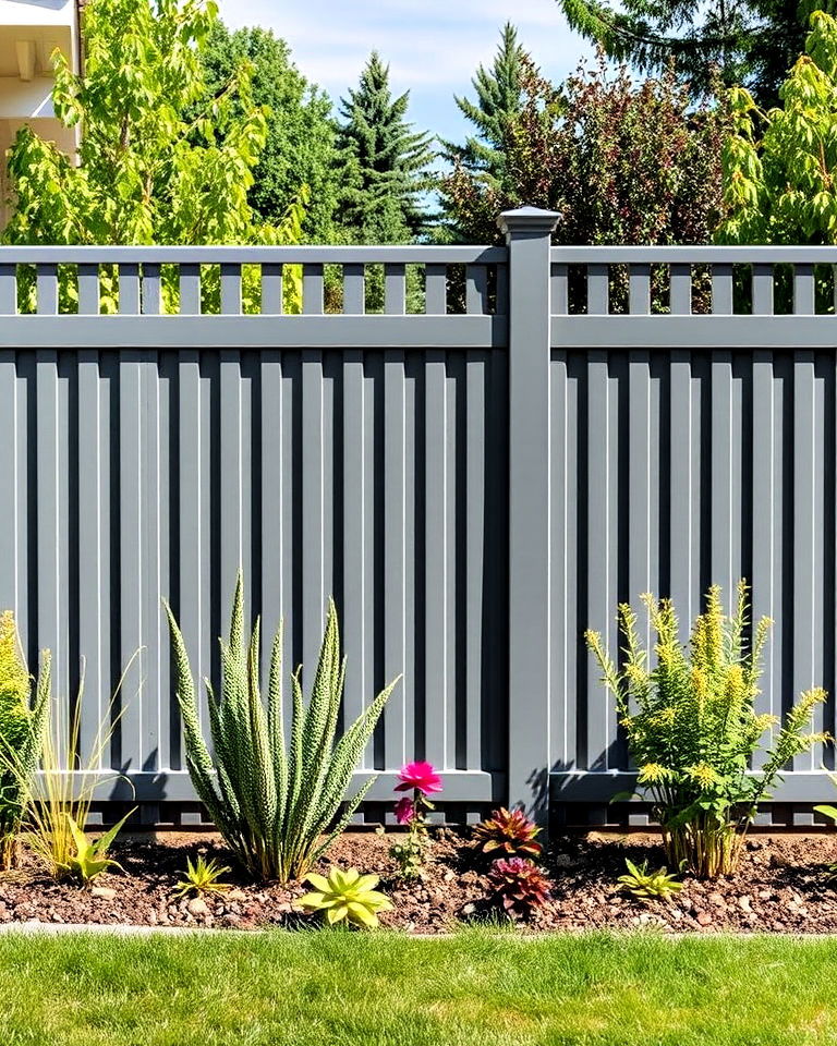modern vibe gray vinyl fence - 25 Vinyl Fence Colors