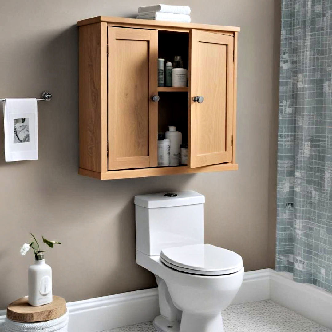 modern wall mounted cabinet - 25 Over Toilet Storage Ideas