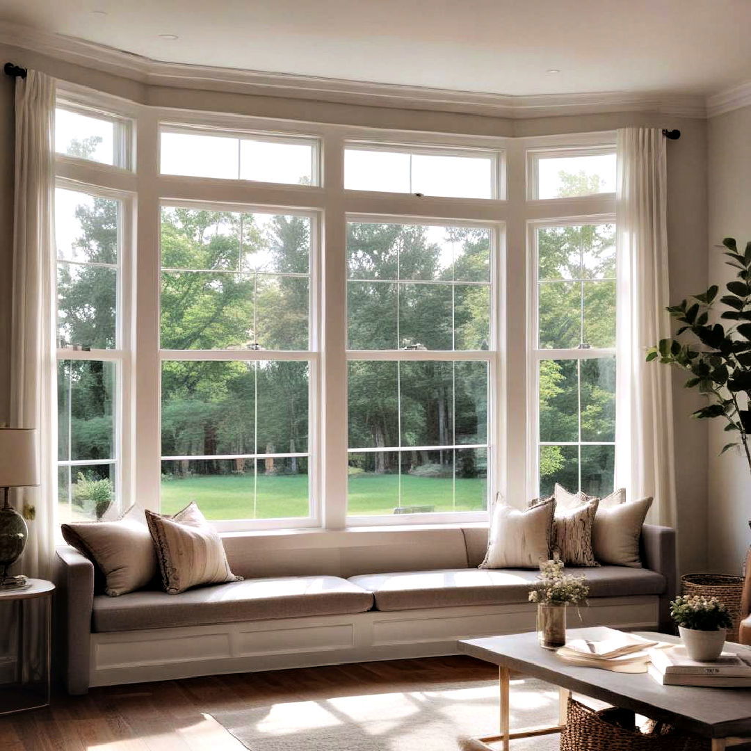 modern wide trim for bold definition - 25 Modern Window Trim Ideas