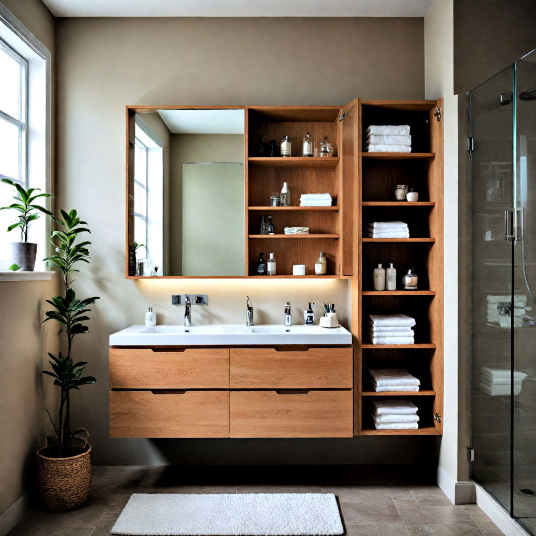 modular cabinet system idea - 25 Bathroom Cabinet Ideas