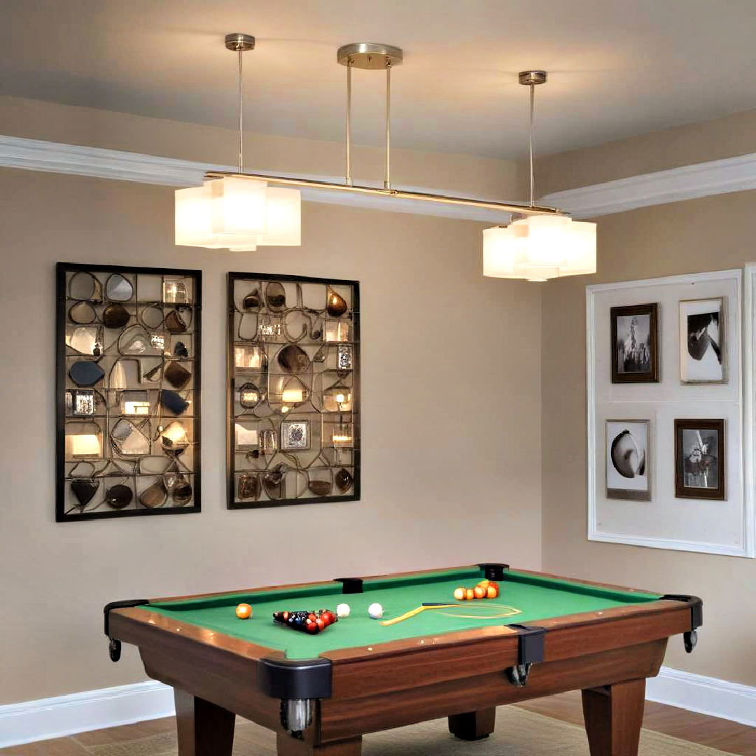 modular lighting for small game room - 25 Small Game Room Ideas