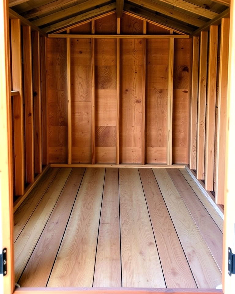 moisture resistance pressure treated wood for shed - 20 Shed Floor Ideas