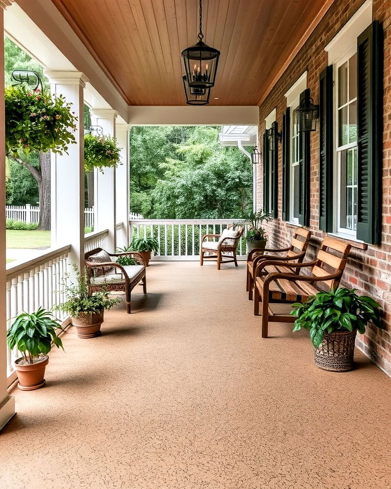 moisture resistant cork flooring for porch - 15 Porch Flooring Options