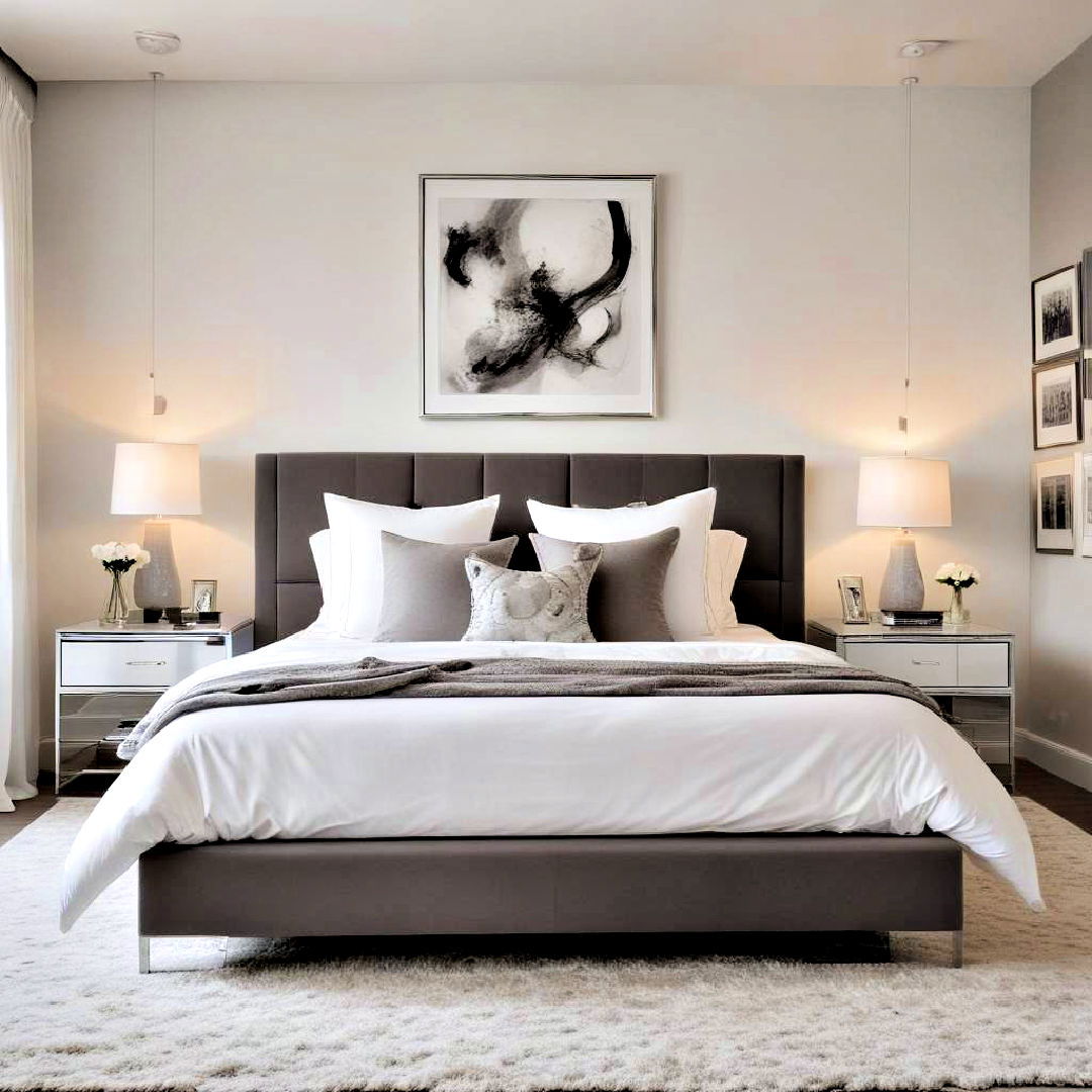 monochromatic color scheme for modern bedroom - 40 Modern Bedroom Ideas