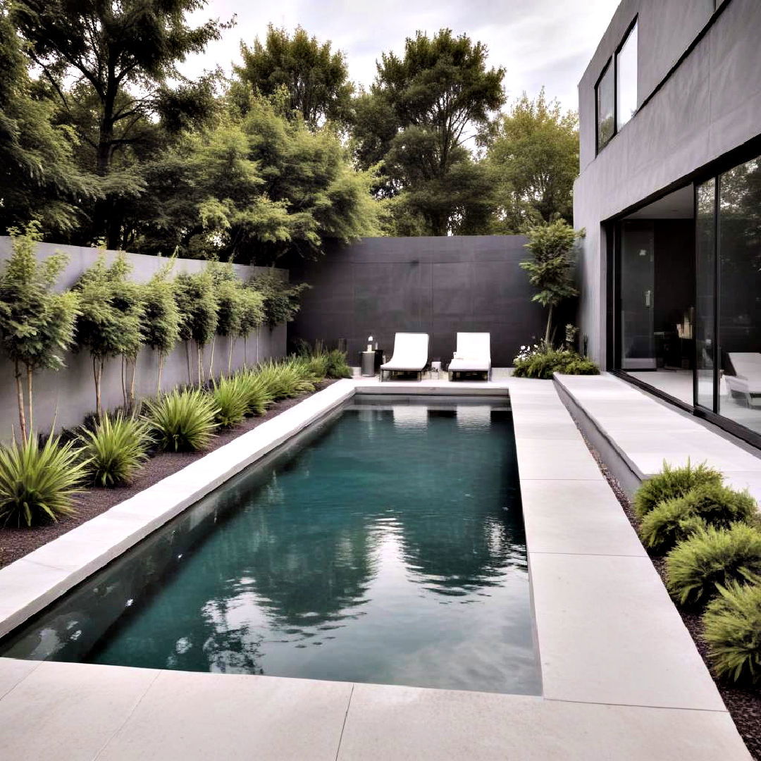 monochrome pool design - 40 Backyard Pool Ideas