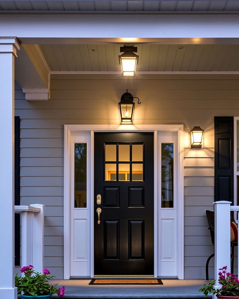 motion sensor porch lights - 20 Front Porch Lighting Ideas