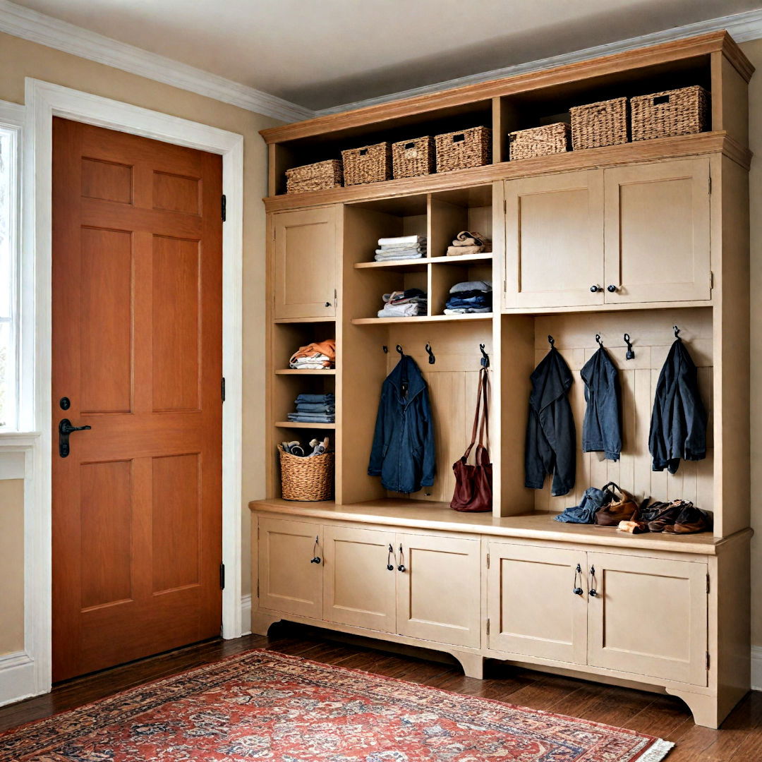 mudroom with built in cabinets - 40 Mudroom Ideas