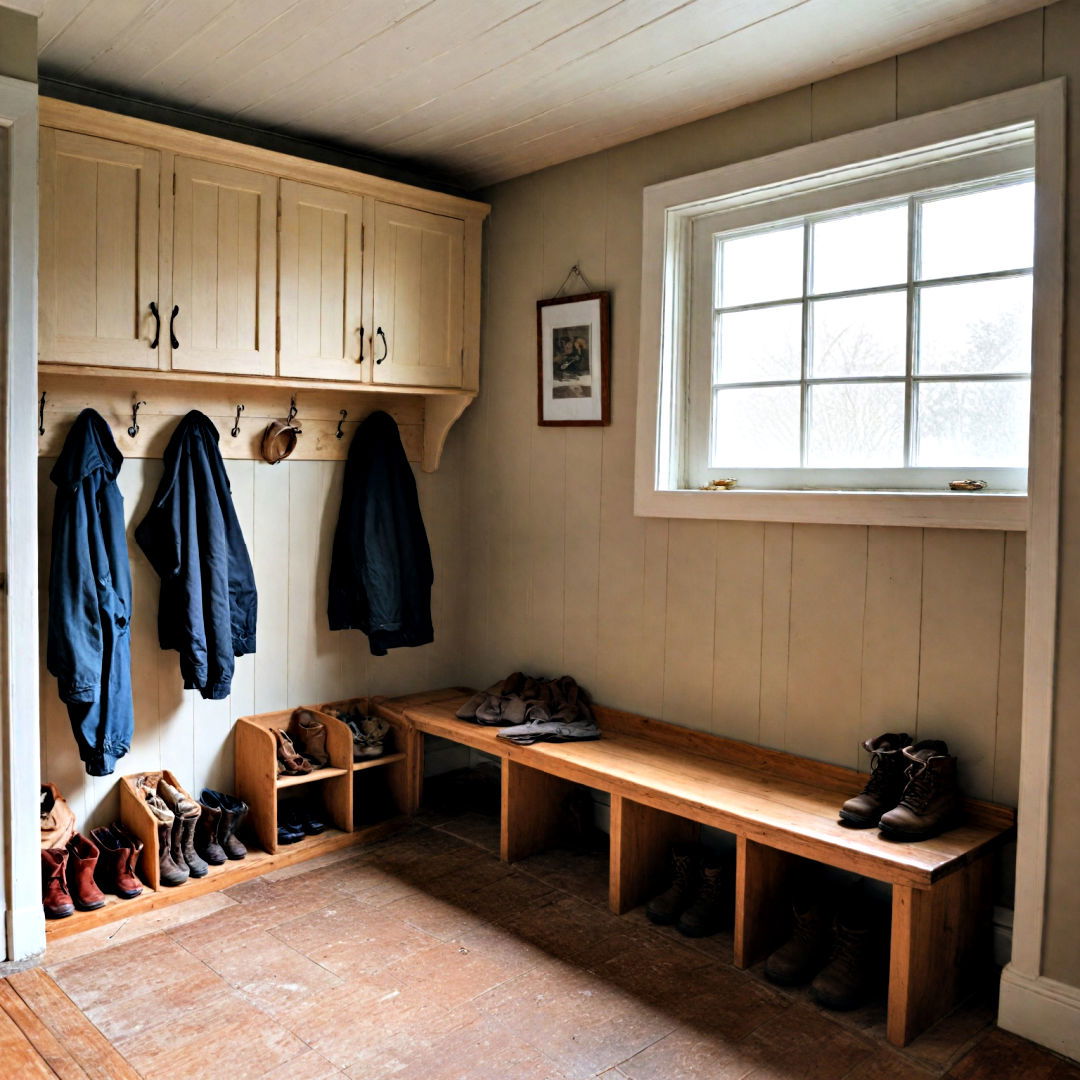 mudroom with good ventilation - 40 Mudroom Ideas