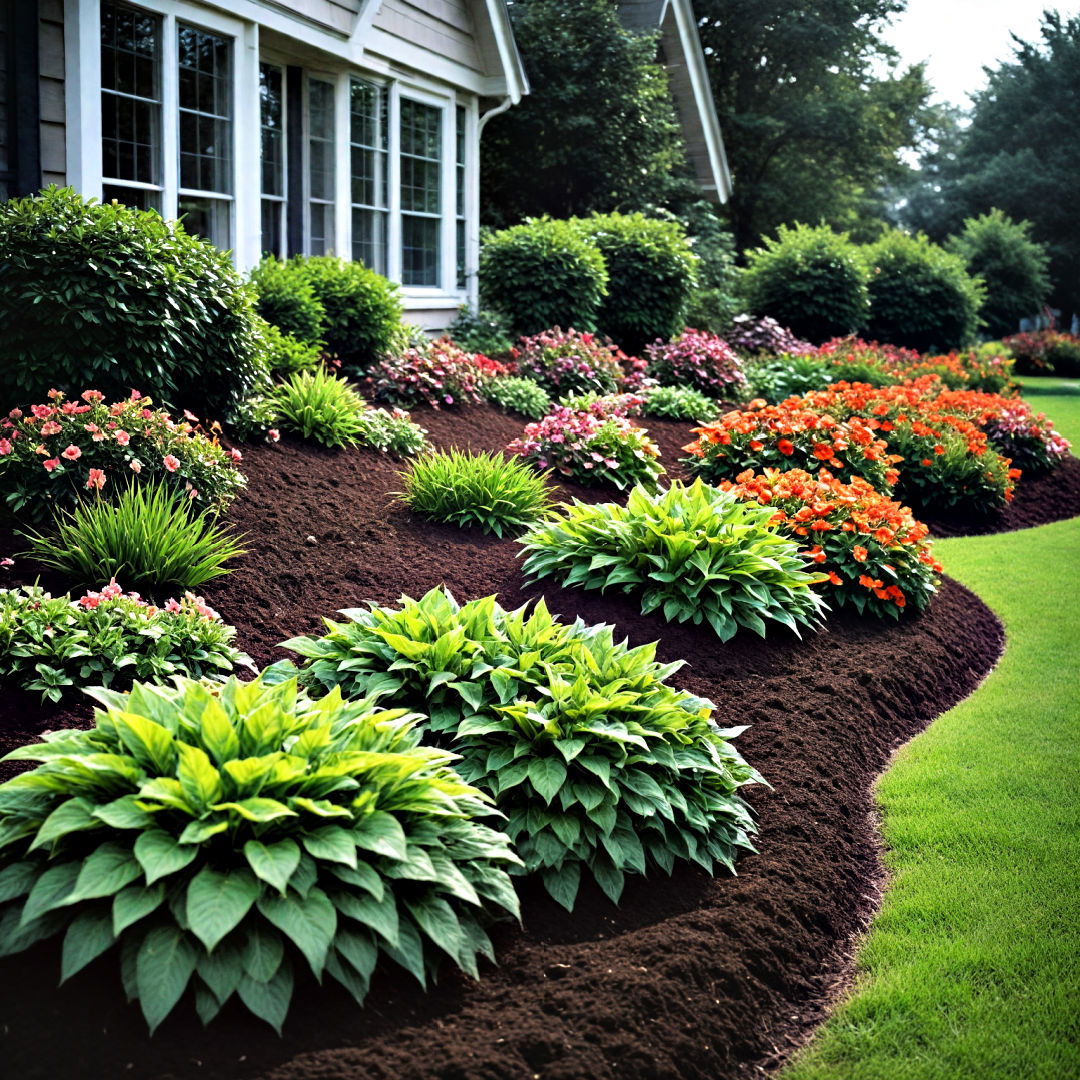 mulch mounds for front yard landscaping - 30 Front Yard Landscaping Ideas With Rocks and Mulch
