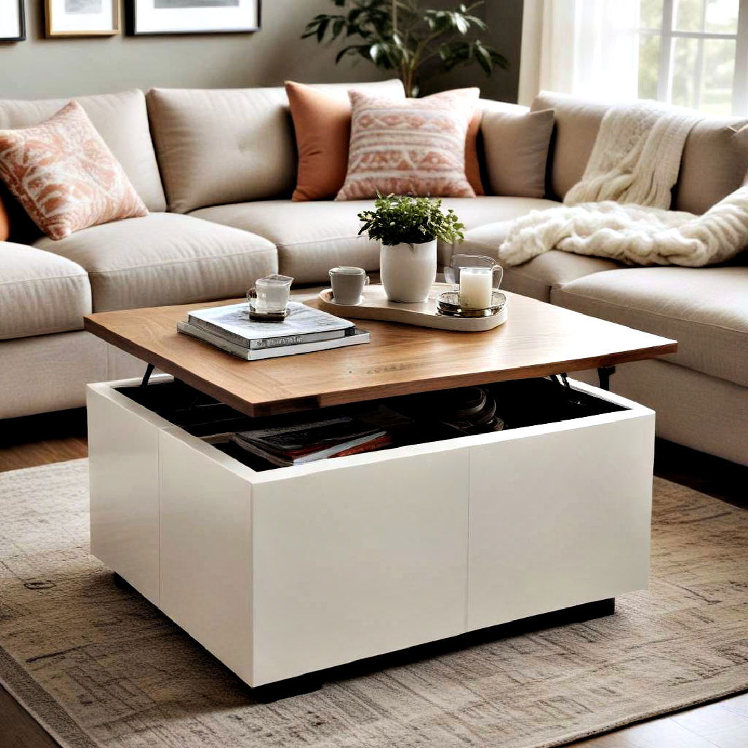 multi functional coffee table - 40 Living Room Ideas