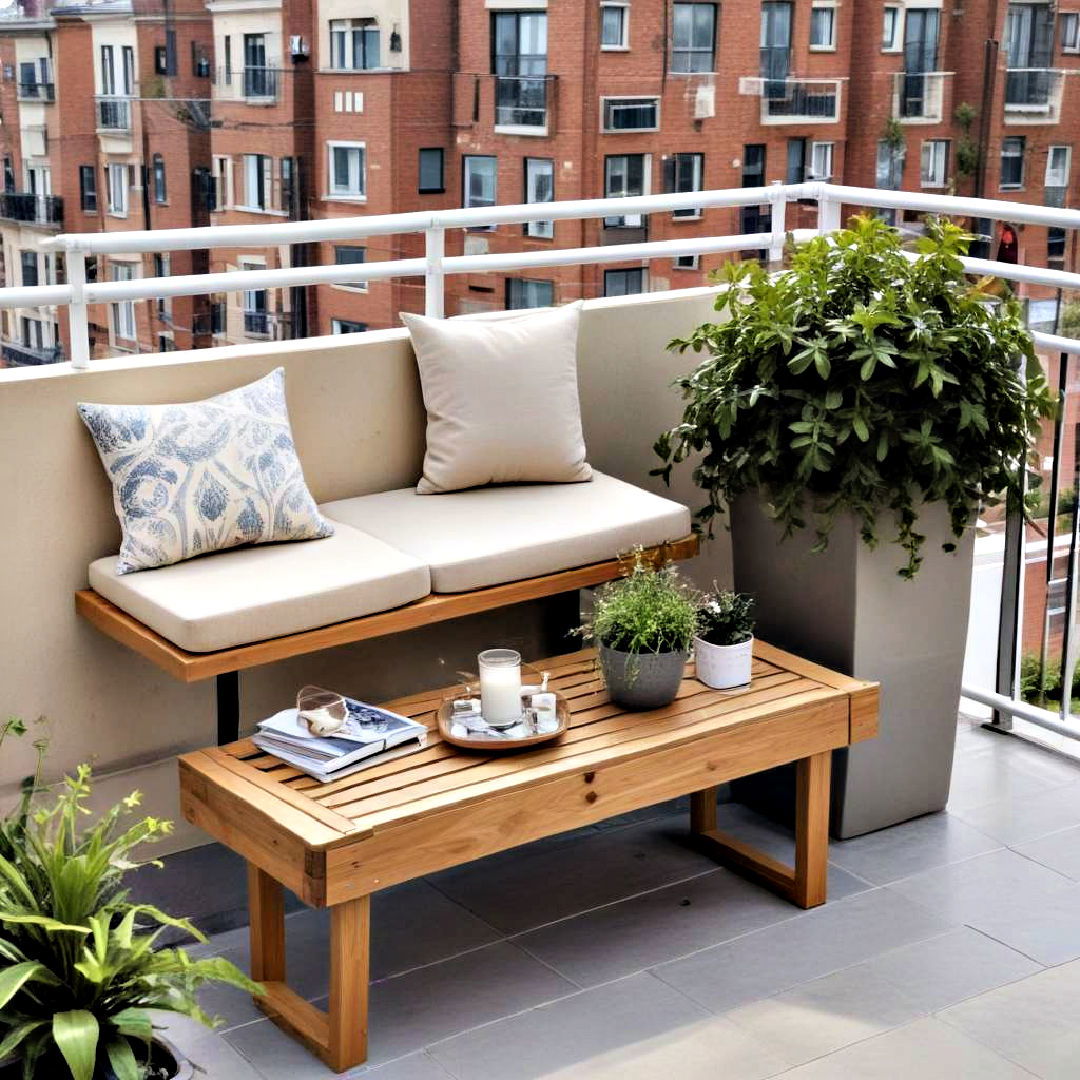 multi functional furniture for small balcony - 30 Small Balcony Ideas