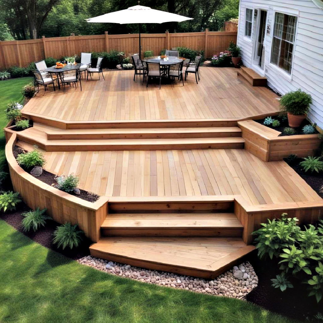 multi level marvel floating deck - 20 Floating Deck Ideas