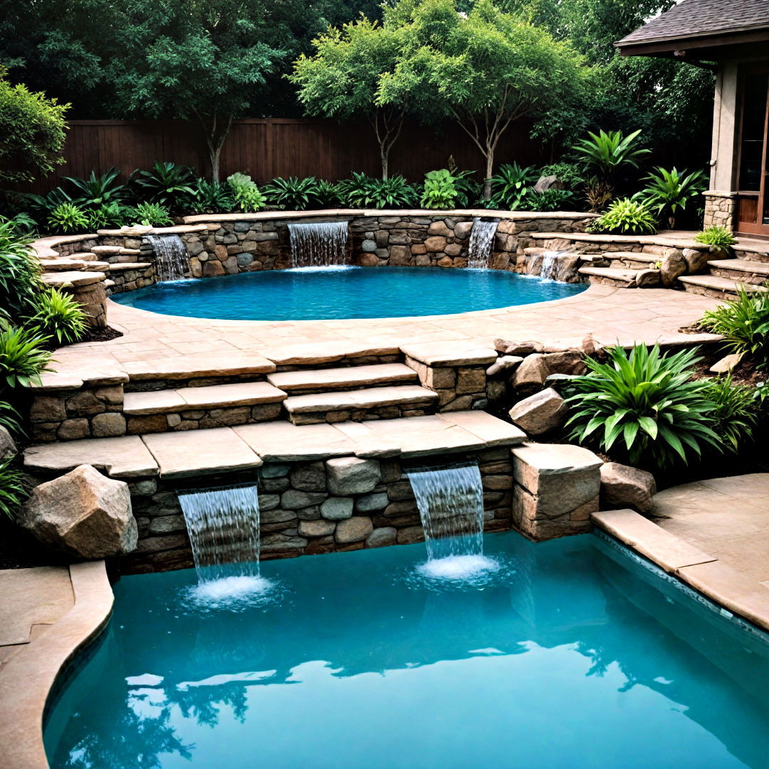 multi level pool for backyard - 40 Backyard Pool Ideas