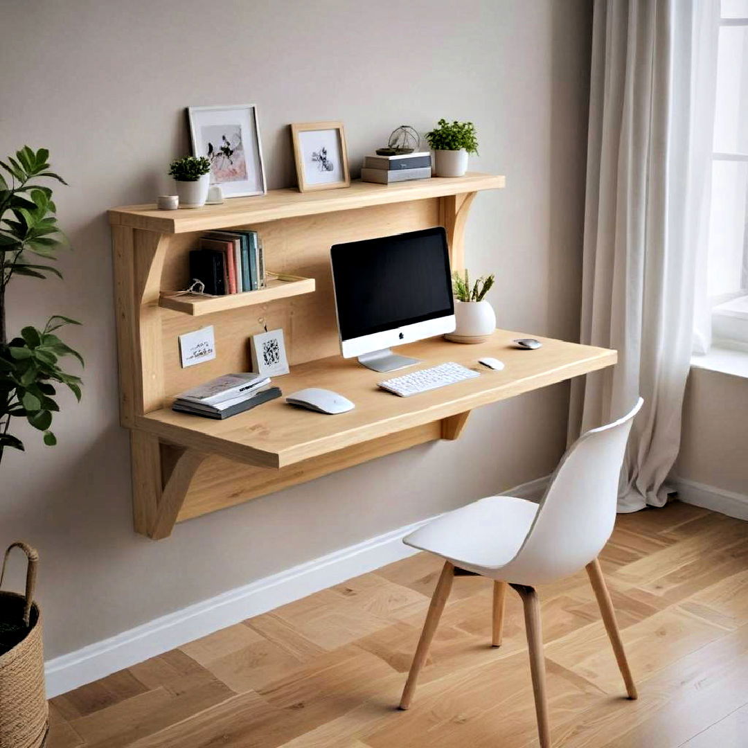 multifunctional floating desk design - 15 Floating Desk Ideas