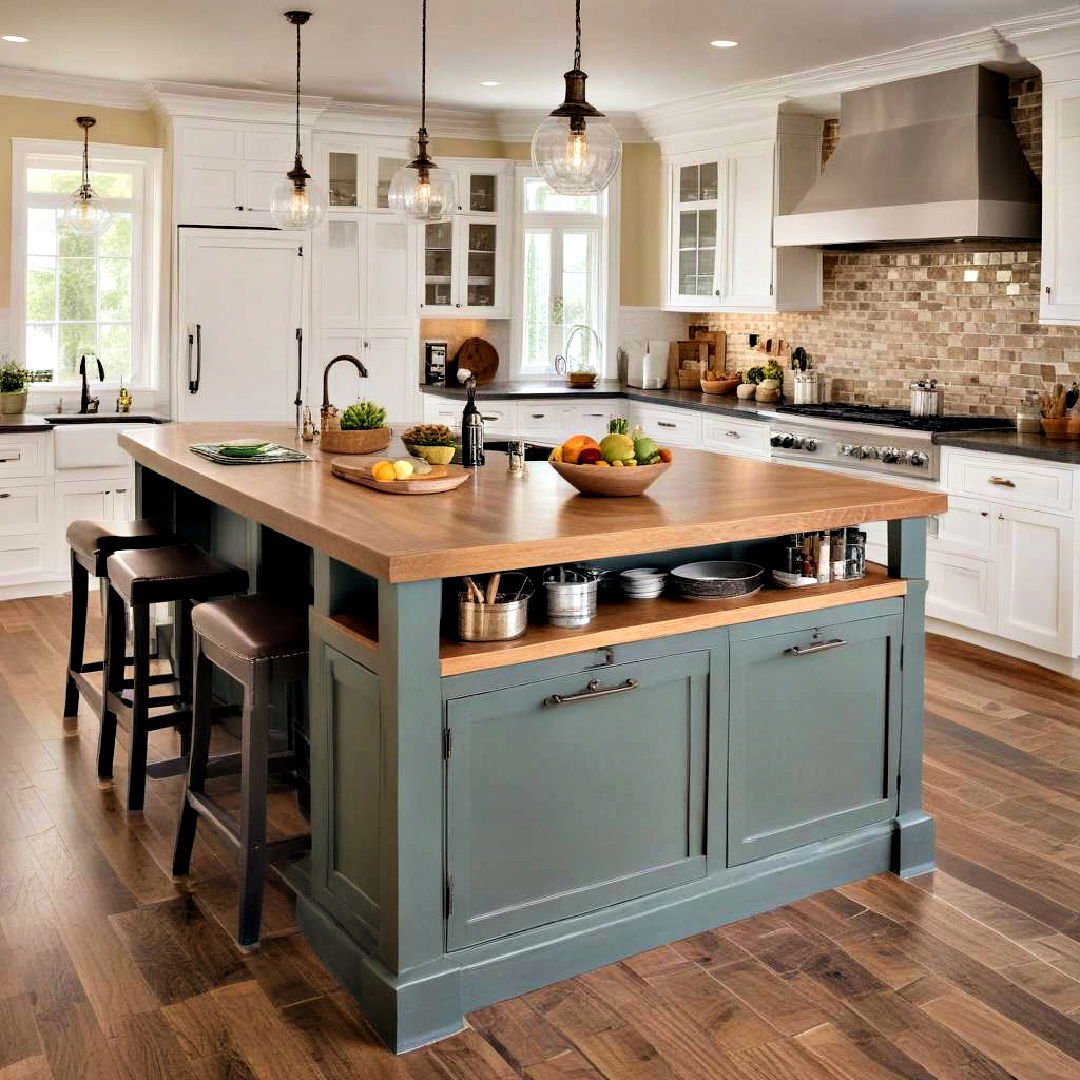 multifunctional kitchen island - 40 Kitchen Island Ideas