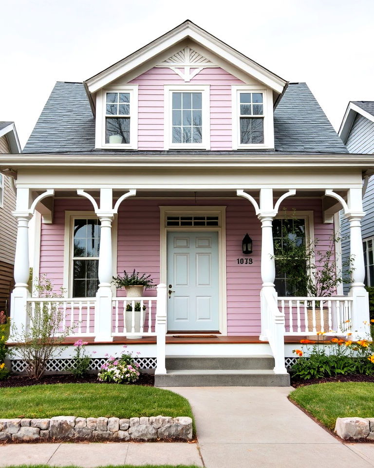 muted pastels for two tone home siding - 20 Two-tone Siding Designs
