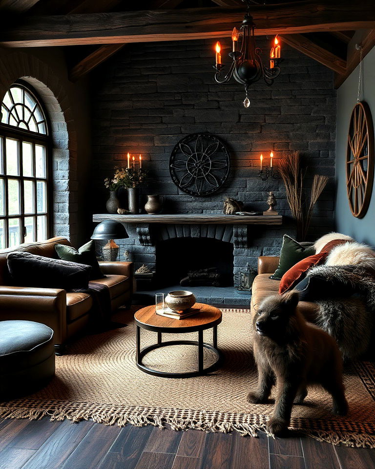 mystical aesthetic layered textures - 30 Witchy Living Room Ideas