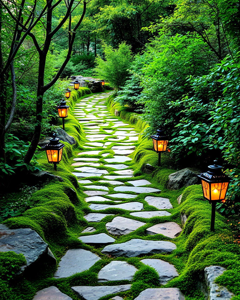 mystical stone pathway for fairytale garden - 20 Fairytale Garden Ideas