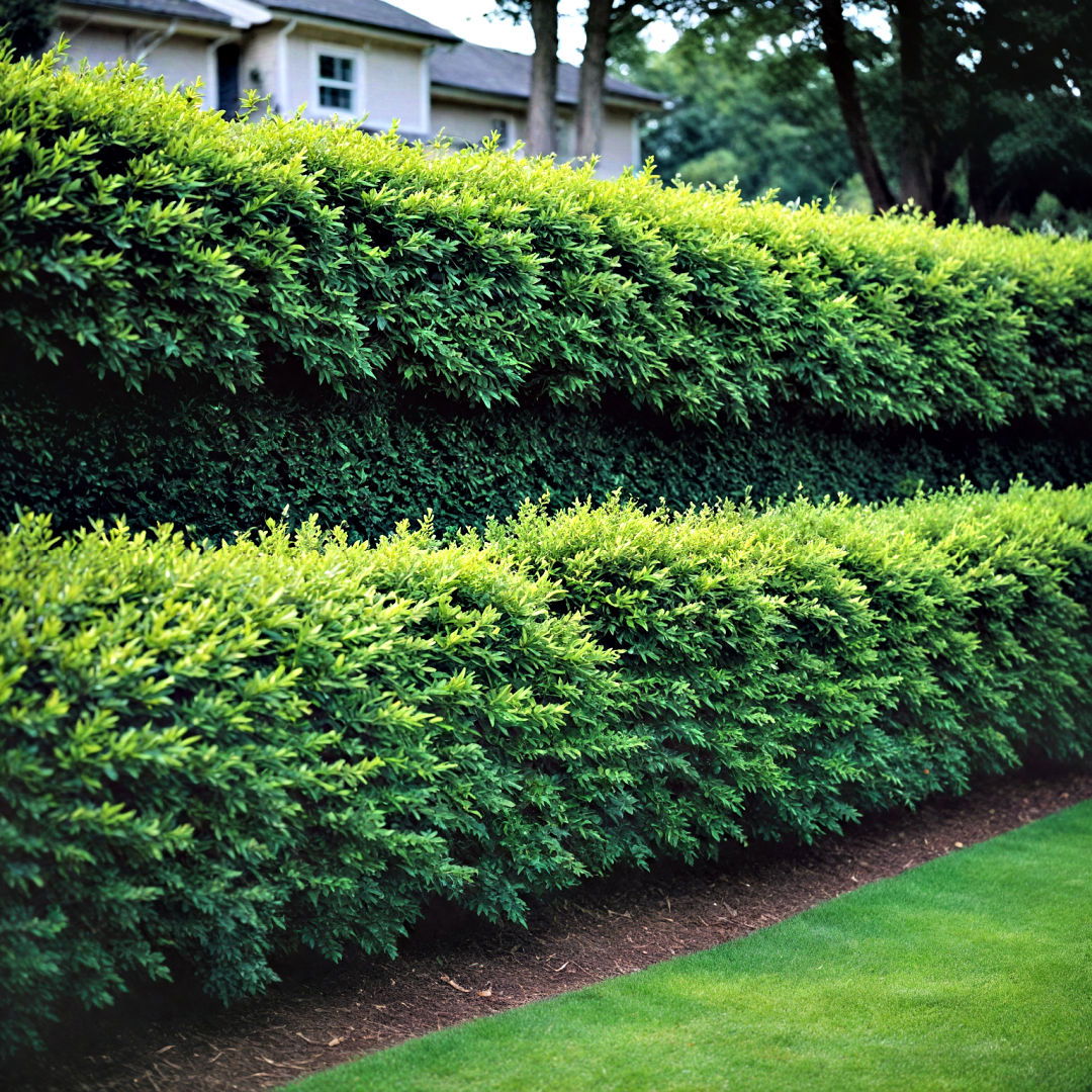 natural barrier composed of living plants - 40 Garden Fence Ideas
