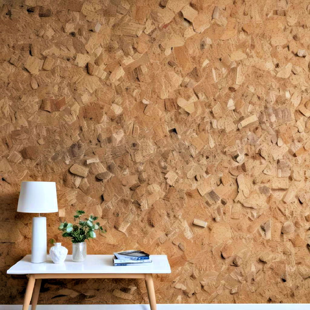 natural cork accent wall - 25 Accent Wall Ideas