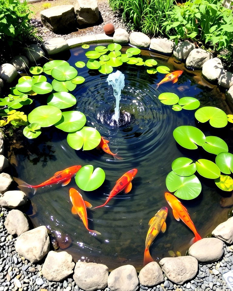 natural filtration with tranquil koi pond - 15 Water Garden Ideas