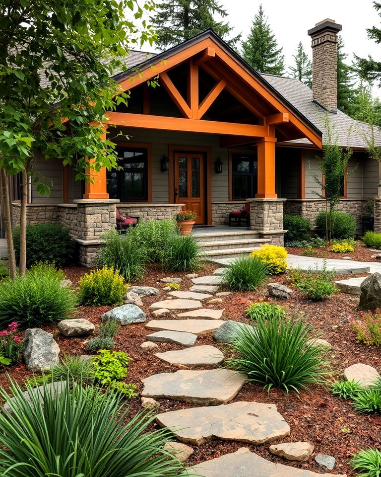 natural landscaping for craftsman home exterior - 40 Craftsman Style House Exterior Ideas