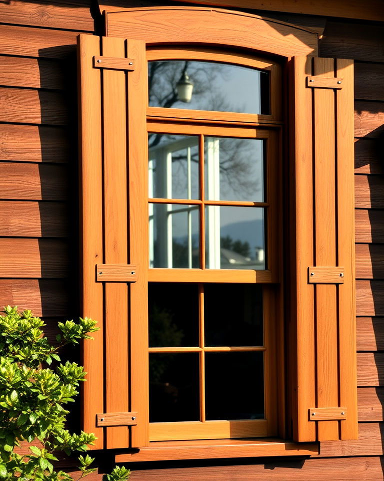 natural wood shutters to add rustic charm - 40 Craftsman Style House Exterior Ideas