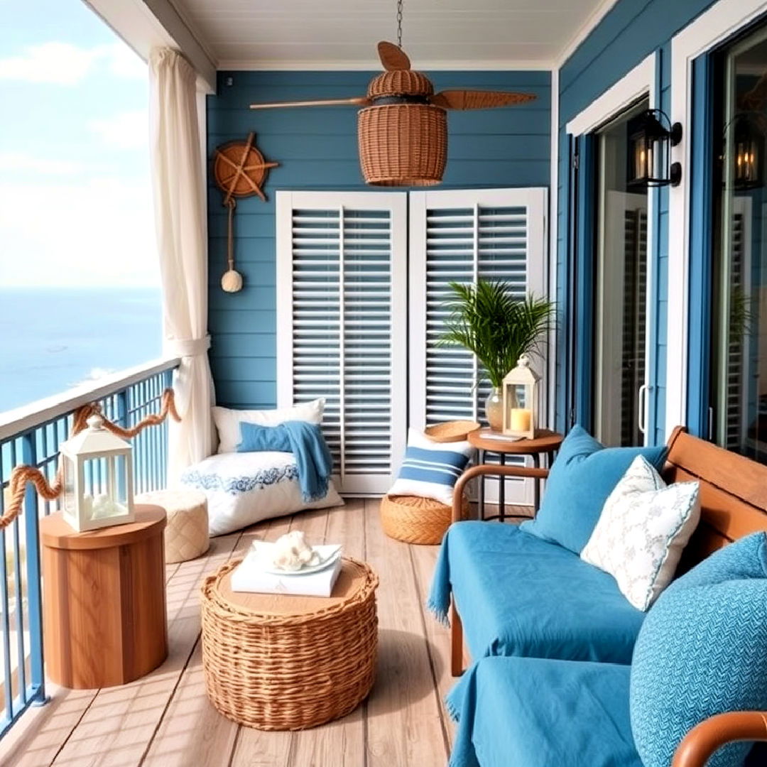 nautical themed balcony decor - 20 Bedroom Balcony Ideas