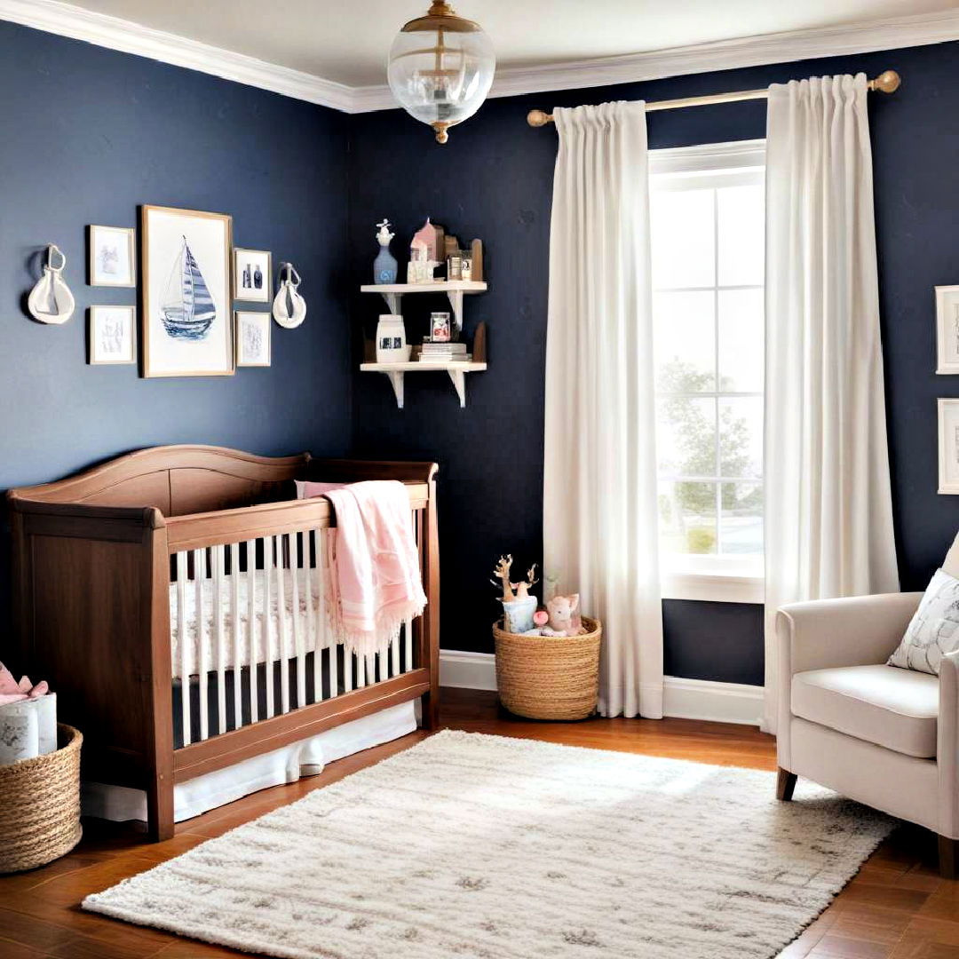 nautical themed nursery - 25 Baby Girl Nursery Ideas