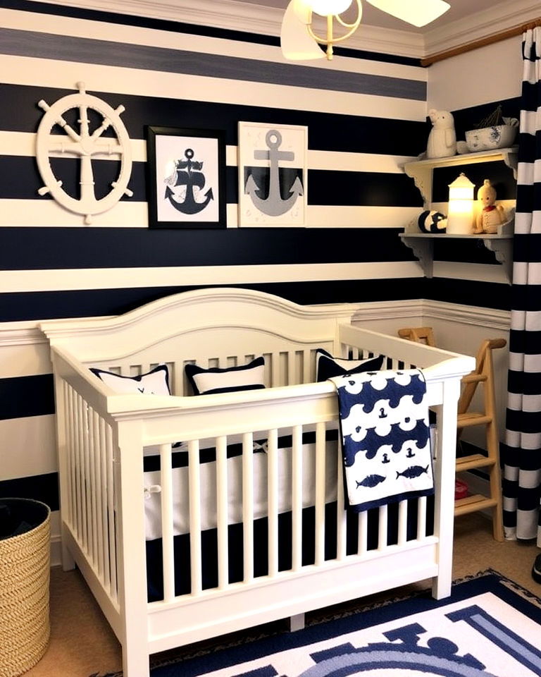 nautical themed nursery - 20 Whimsical Nursery Ideas