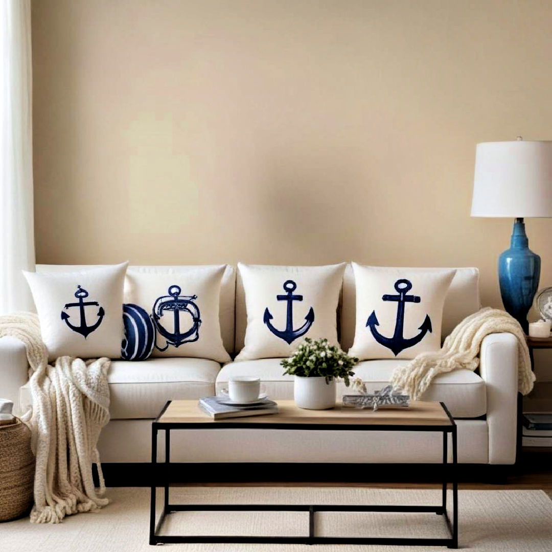 nautical throw pillows ideas - 25 Nautical Decor Ideas