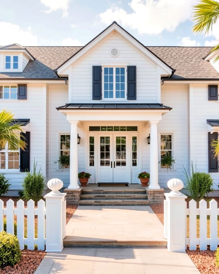 navajo white exterior paint color - 25 Off-white Paint Colors for Home Exteriors