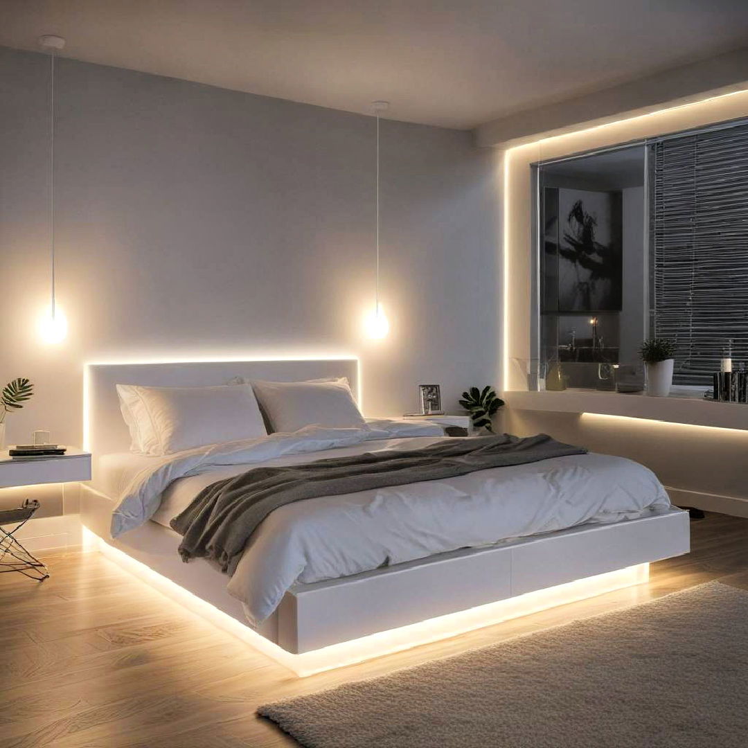 neon under bed lighting ideas - 30 Neon Bedroom Ideas