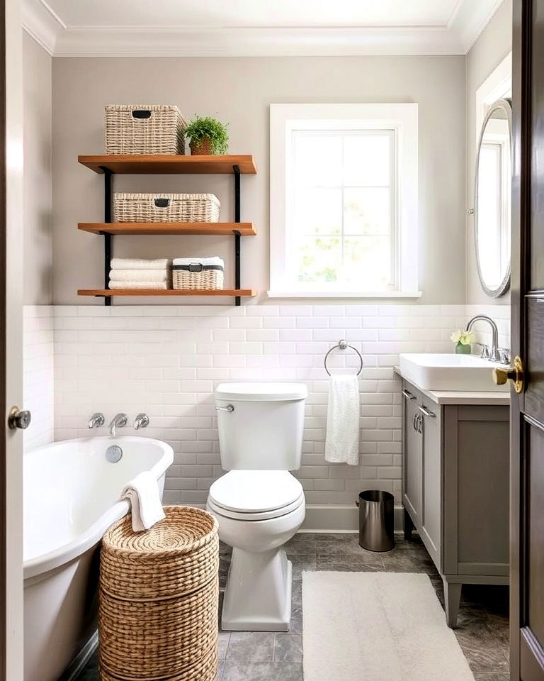 neutral color palettes for transitional bathroom - 30 Transitional Bathroom Ideas