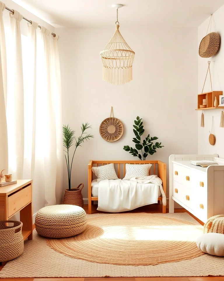 neutral tones for boho toddler room - 20 Boho Toddler Room Ideas