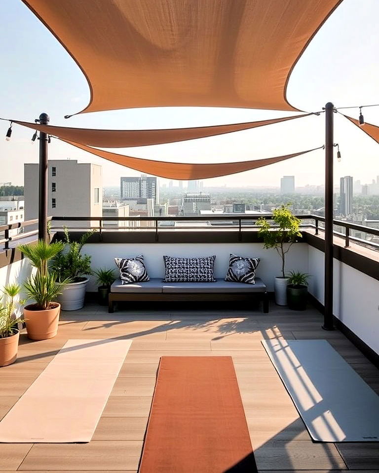 non slip rooftop yoga studio - 30 Residential Rooftop Design Ideas