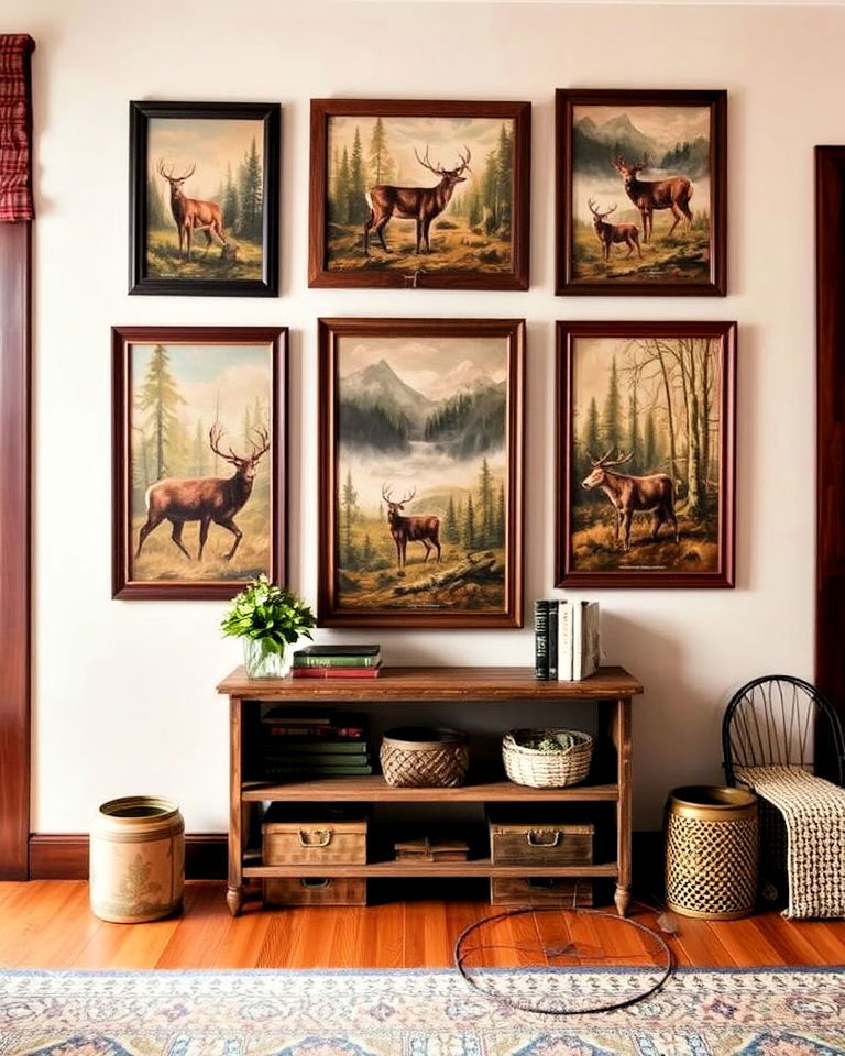 nostalgic hunting art and prints - 25 Hunting Room Ideas
