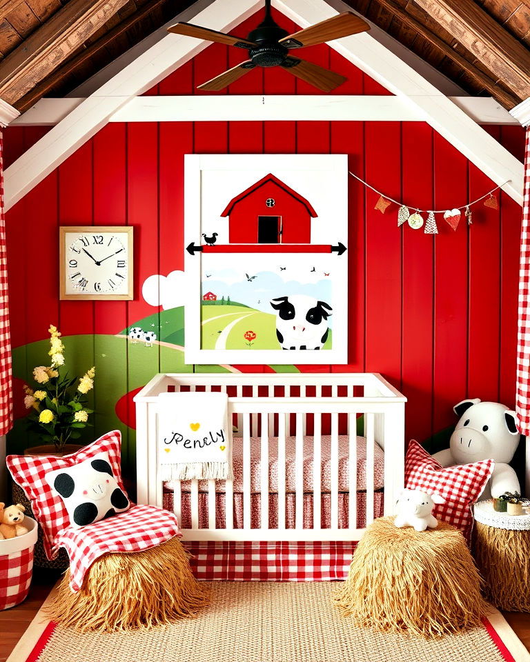 nursery with farmyard bliss - 20 Whimsical Nursery Ideas