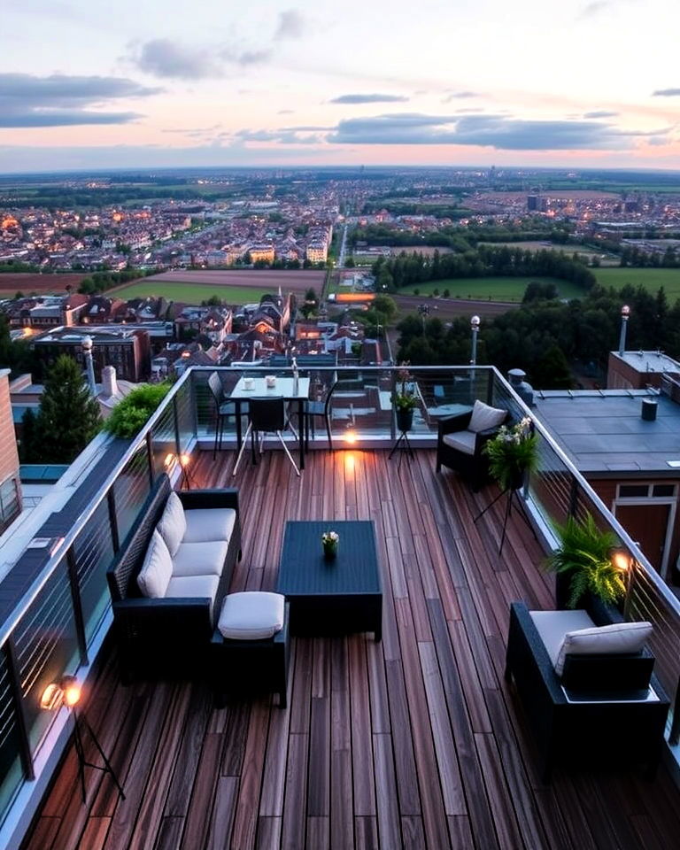 observation deck for residential rooftop - 30 Residential Rooftop Design Ideas