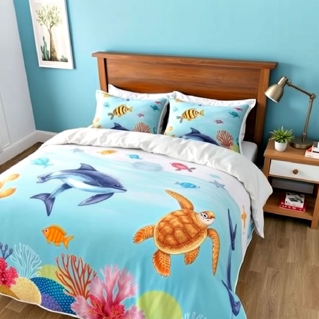 ocean creature bedding ideas - 40 Ocean-themed Bedroom Ideas