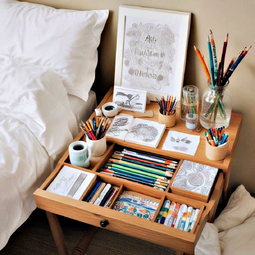 office guest room with art supplies - 30 Office Guest Room Ideas