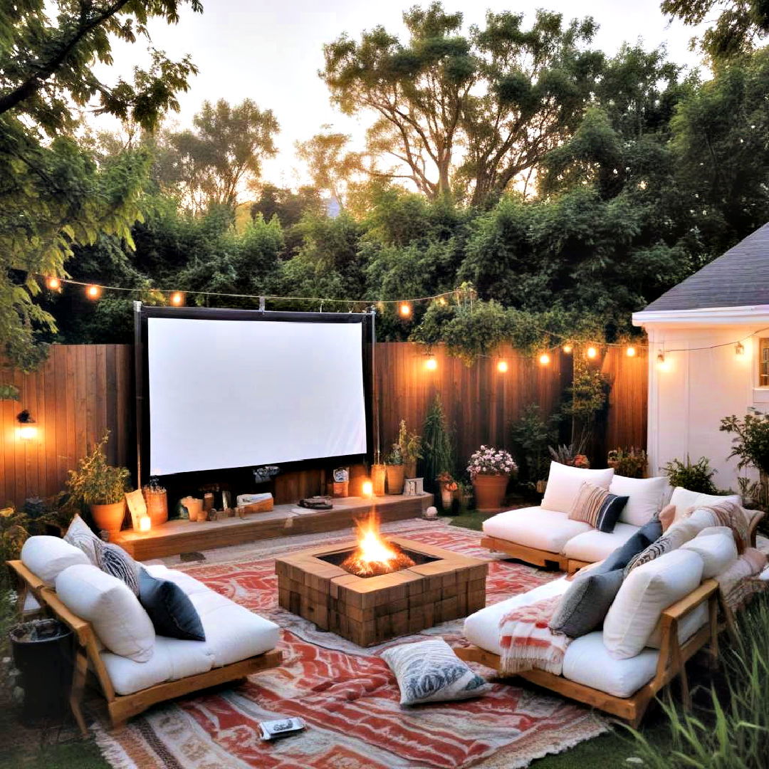 open air cinema - 40 Backyard Ideas