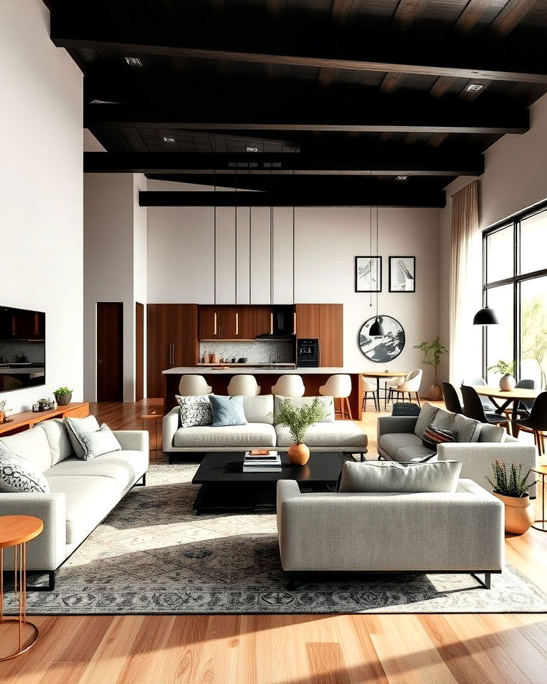 open concept design for living room - 25 Living Room Layout Ideas