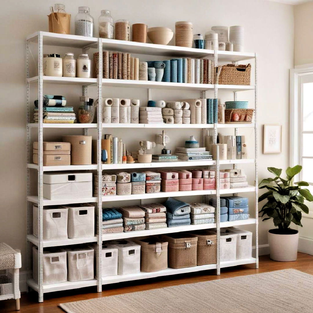 open shelving units - 15 Sewing Room Ideas