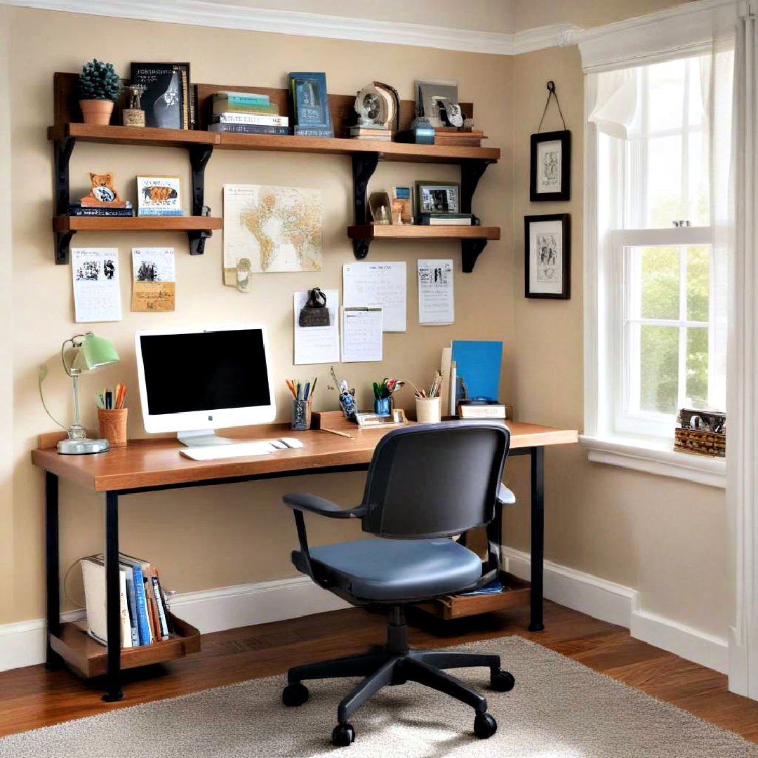 organize a tech friendly study area - 40 Boys Room Ideas