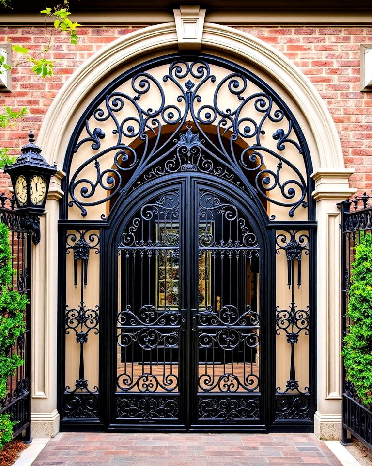 ornate gothic style gate design - 20 Front Door Gate Ideas