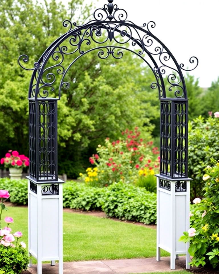 ornate victorian style arbor - 40 Garden Arbor Ideas