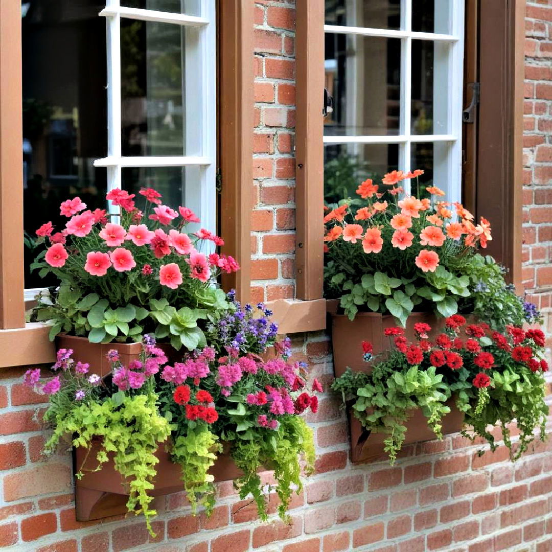 ornate window box planter - 40 Container Garden Ideas