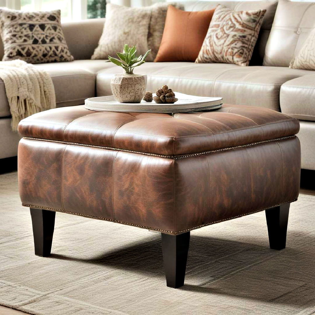 ottoman for home decor - 40 Home Decor Ideas