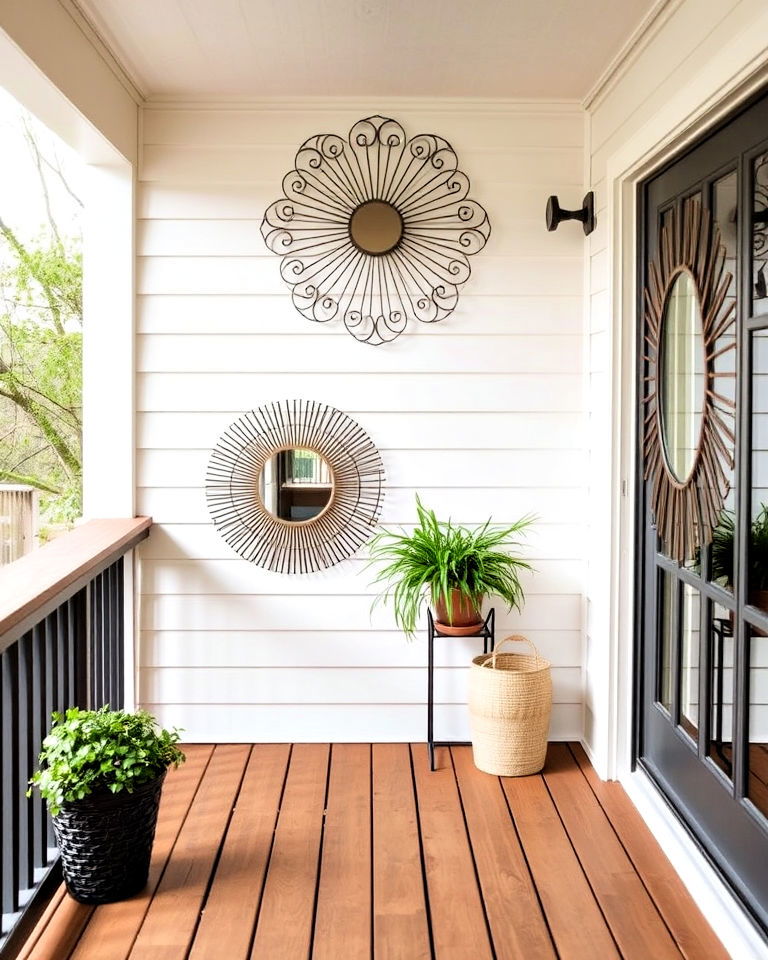 outdoor art and wall decor ideas - 25 Deck Decorating Ideas